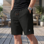 Korte zomer broek met elastische taille en trekkoord Heren