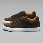 Heren Sneakers Suede Bruin