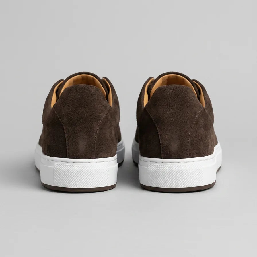 Heren Sneakers Suede Bruin