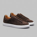 Heren Sneakers Suede Bruin