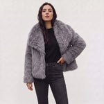 Oversized Jas Dames Faux Fur