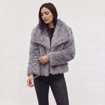 Oversized Jas Dames Faux Fur