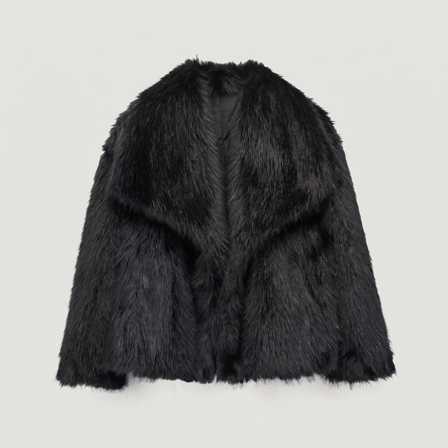 Oversized Jas Dames Faux Fur