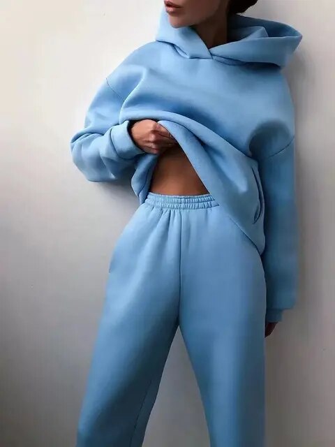 Dames co-ord set hoodie met joggingbroek