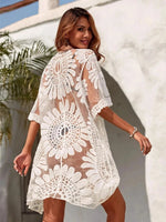 Kanten kimono met open voorkant Dames