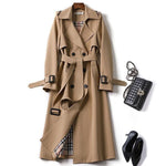 Dames Trenchcoat Dubbelrijig met Ceintuur