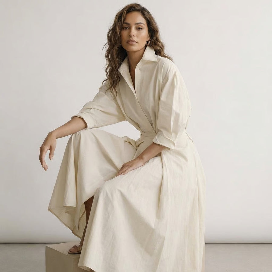 Blousejurk Dames Maxi Getailleerd