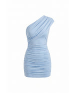 One-Shoulder Bodycon Mini Jurk Dames