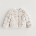 Faux Fur Jas Dames met Ronde Hals
