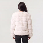 Faux Fur Jas Dames met Ronde Hals