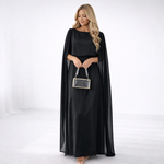 Maxi Jurk met Cape Mouwen Dames