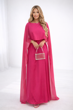 Maxi Jurk met Cape Mouwen Dames