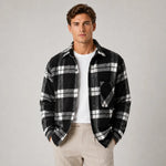 Flanel Overshirt Heren met Borstzak