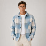 Flanel Overshirt Heren met Borstzak