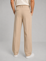 Pantalon Heren met Plooien en Rechte Pijpen