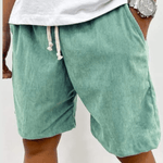Corduroy korte broek met elastische taille Heren