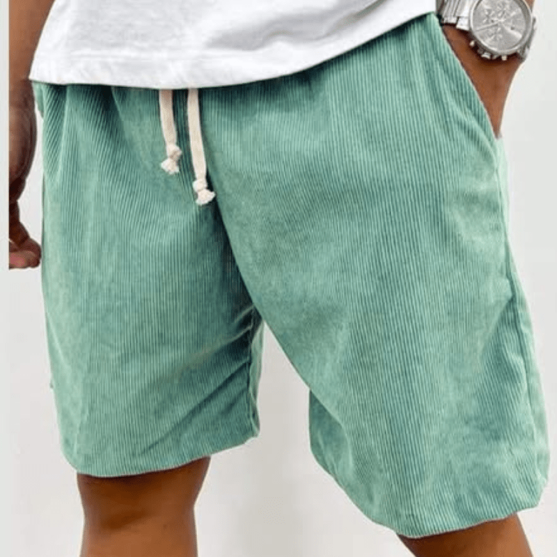 Corduroy korte broek met elastische taille Heren