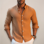 Slim fit overhemd met lange mouwen Heren