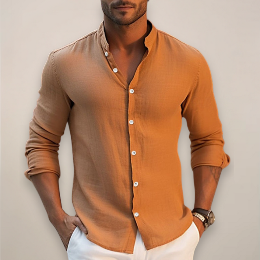 Slim fit overhemd met lange mouwen Heren