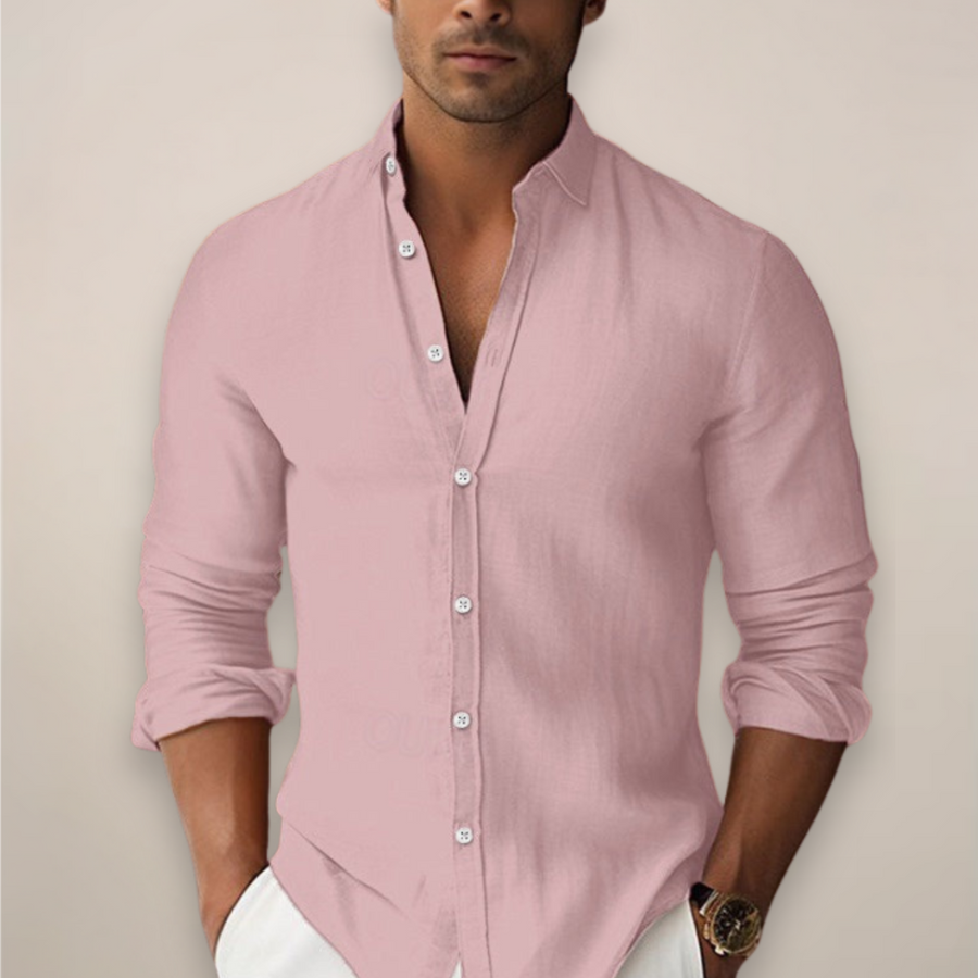 Slim fit overhemd met lange mouwen Heren