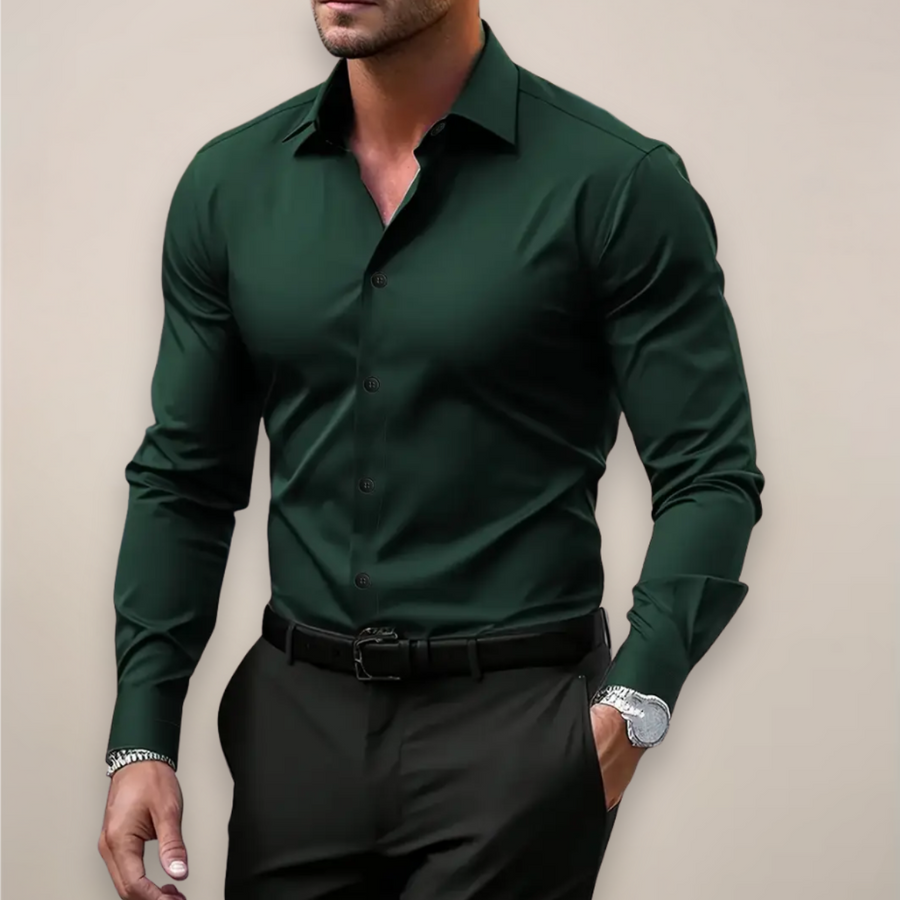 Slim fit overhemd met lange mouwen Heren