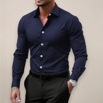 Slim fit overhemd met lange mouwen Heren
