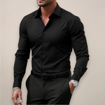 Slim fit overhemd met lange mouwen Heren