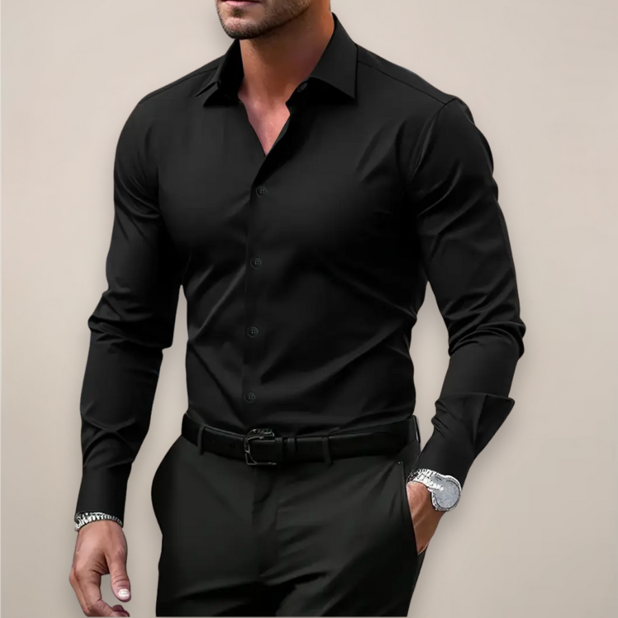 Slim fit overhemd met lange mouwen Heren