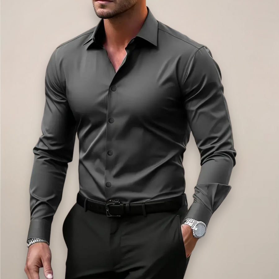 Slim fit overhemd met lange mouwen Heren