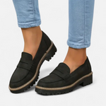 Loafers Dames Suede met Dikke Zool
