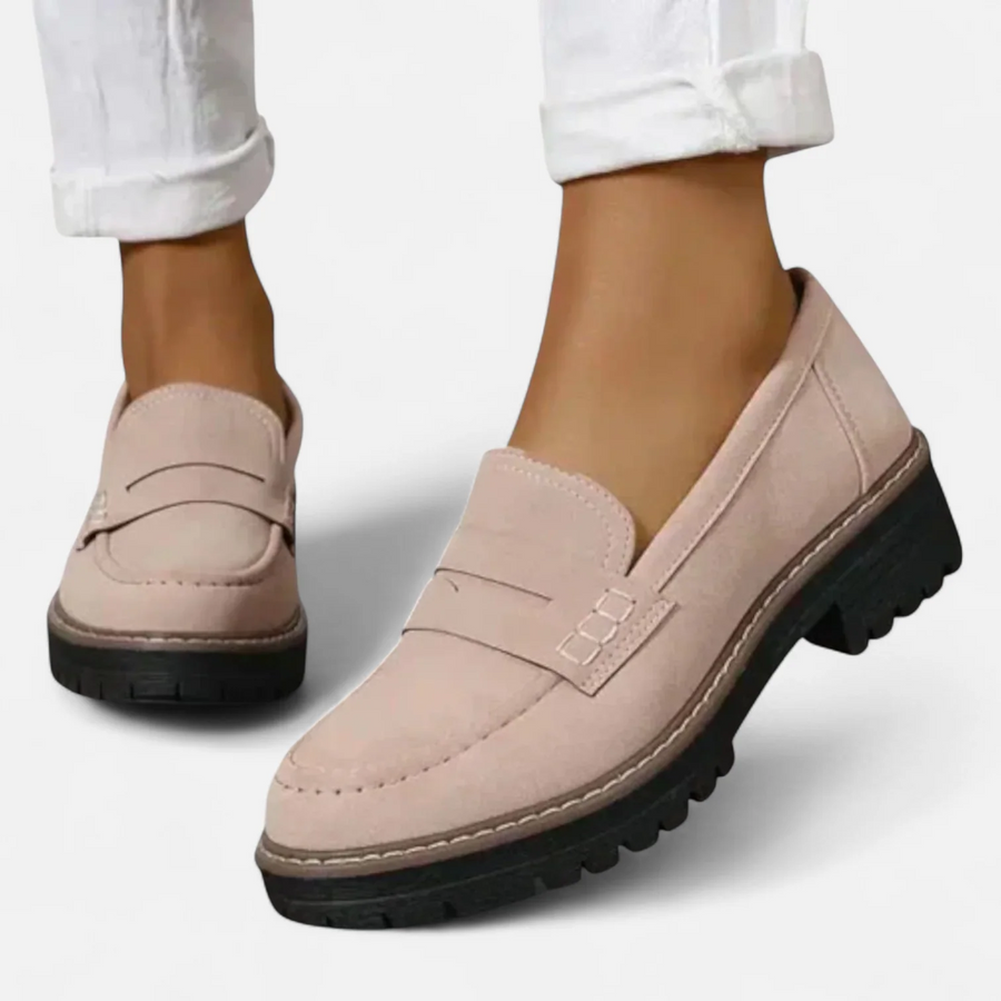 Loafers Dames Suede met Dikke Zool