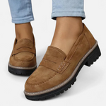 Loafers Dames Suede met Dikke Zool