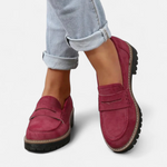 Loafers Dames Suede met Dikke Zool