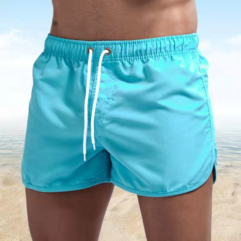 Sneldrogend zwembroek met elastische taille Heren