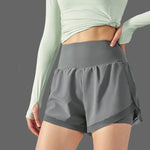 2-in-1 sportshort met binnenbroek Dames