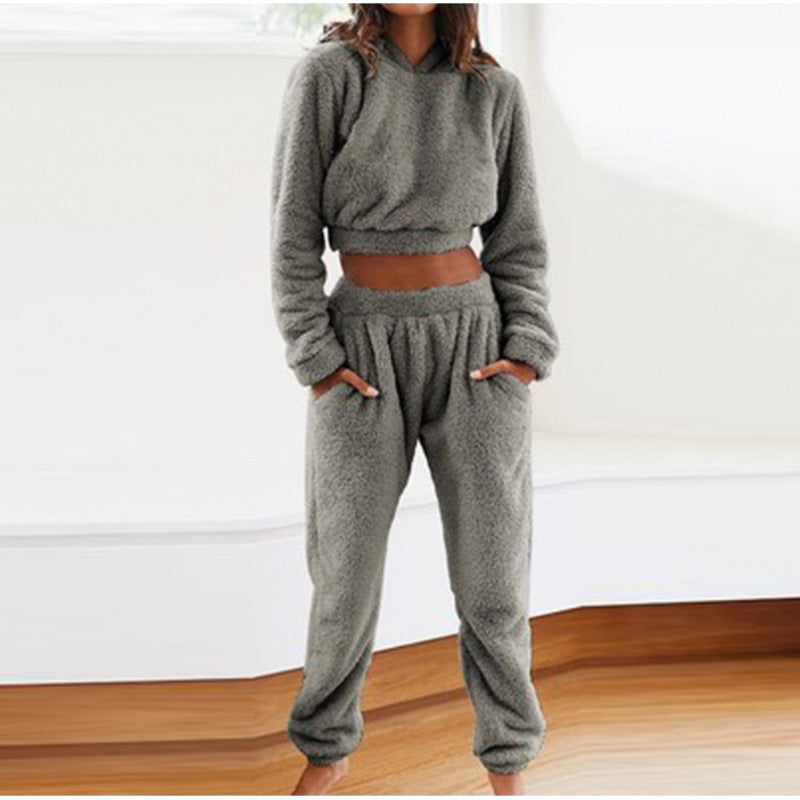 Co-ord Set Dames Fleece Hoodie met Broek