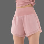 2-in-1 sportshort met binnenbroek Dames