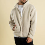 Teddy Vest Heren Fleece met Staande Kraag