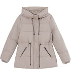 Pufferjas Dames met Capuchon en Trekkoord