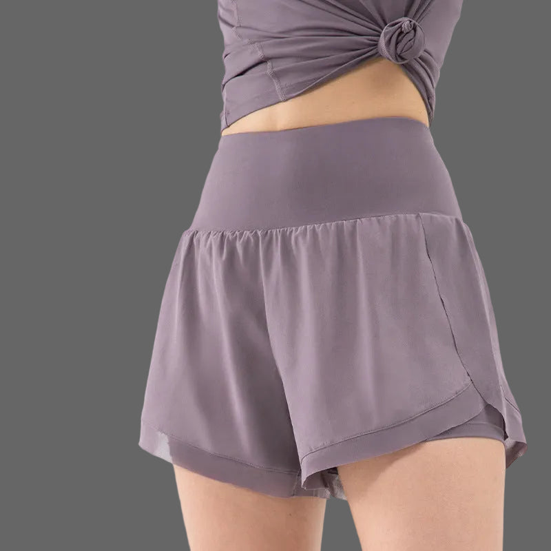 2-in-1 sportshort met binnenbroek Dames