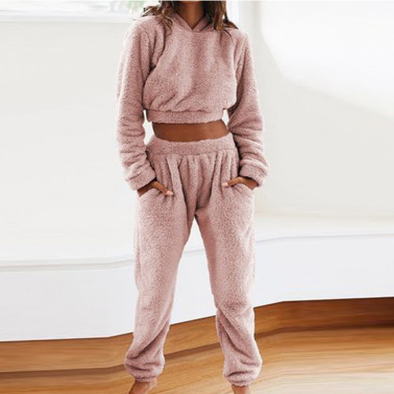 Co-ord Set Dames Fleece Hoodie met Broek