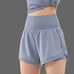 2-in-1 sportshort met binnenbroek Dames