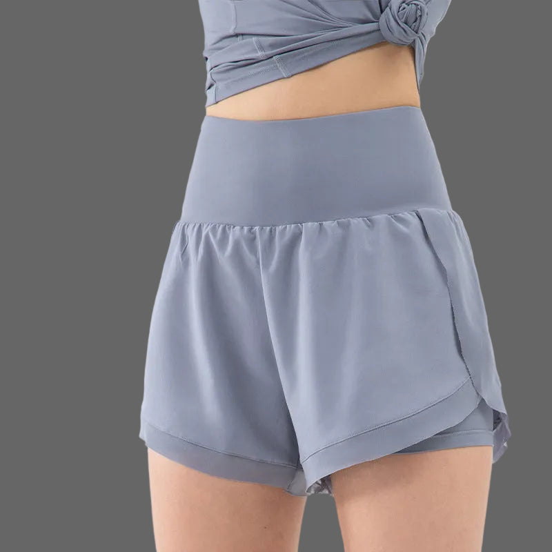 2-in-1 sportshort met binnenbroek Dames