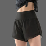 2-in-1 sportshort met binnenbroek Dames