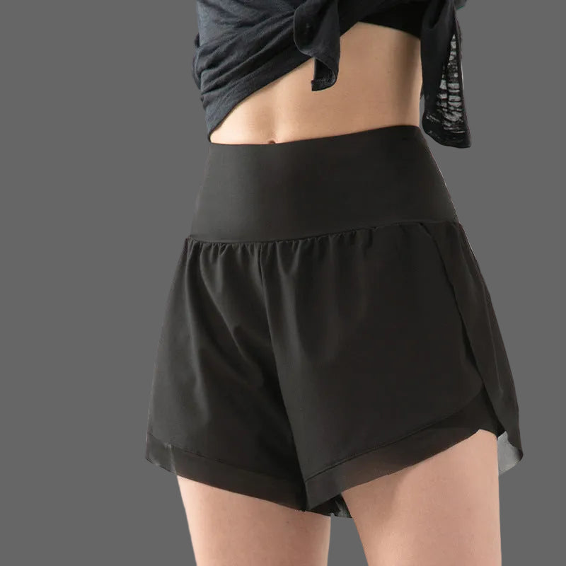 2-in-1 sportshort met binnenbroek Dames