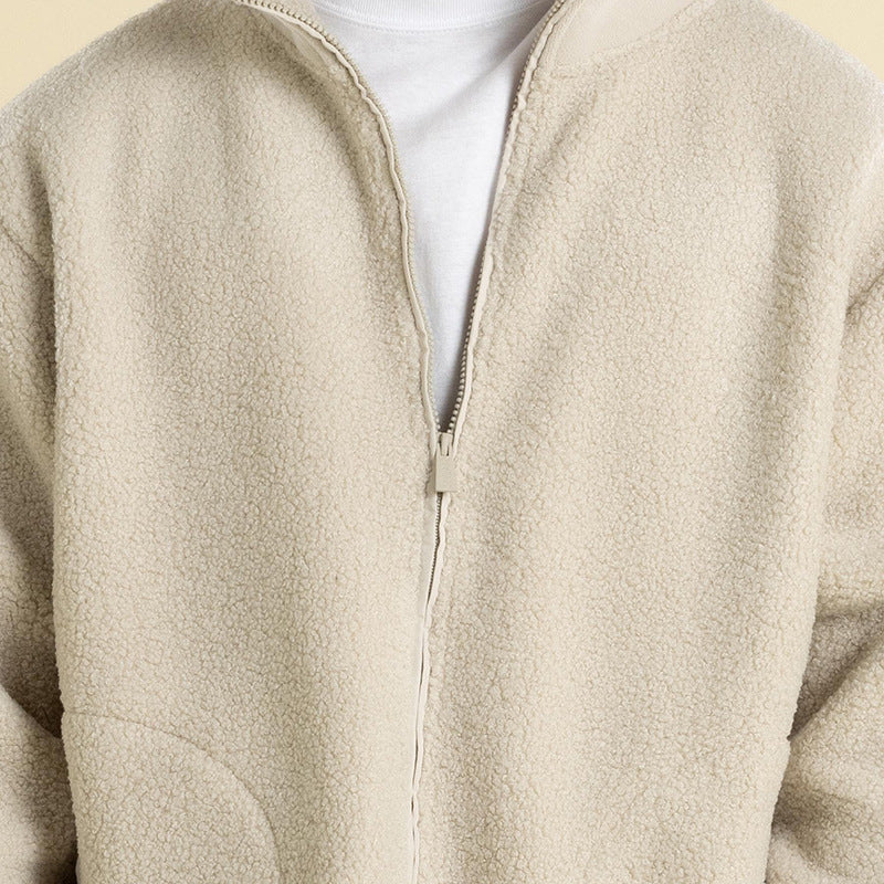 Teddy Vest Heren Fleece met Staande Kraag