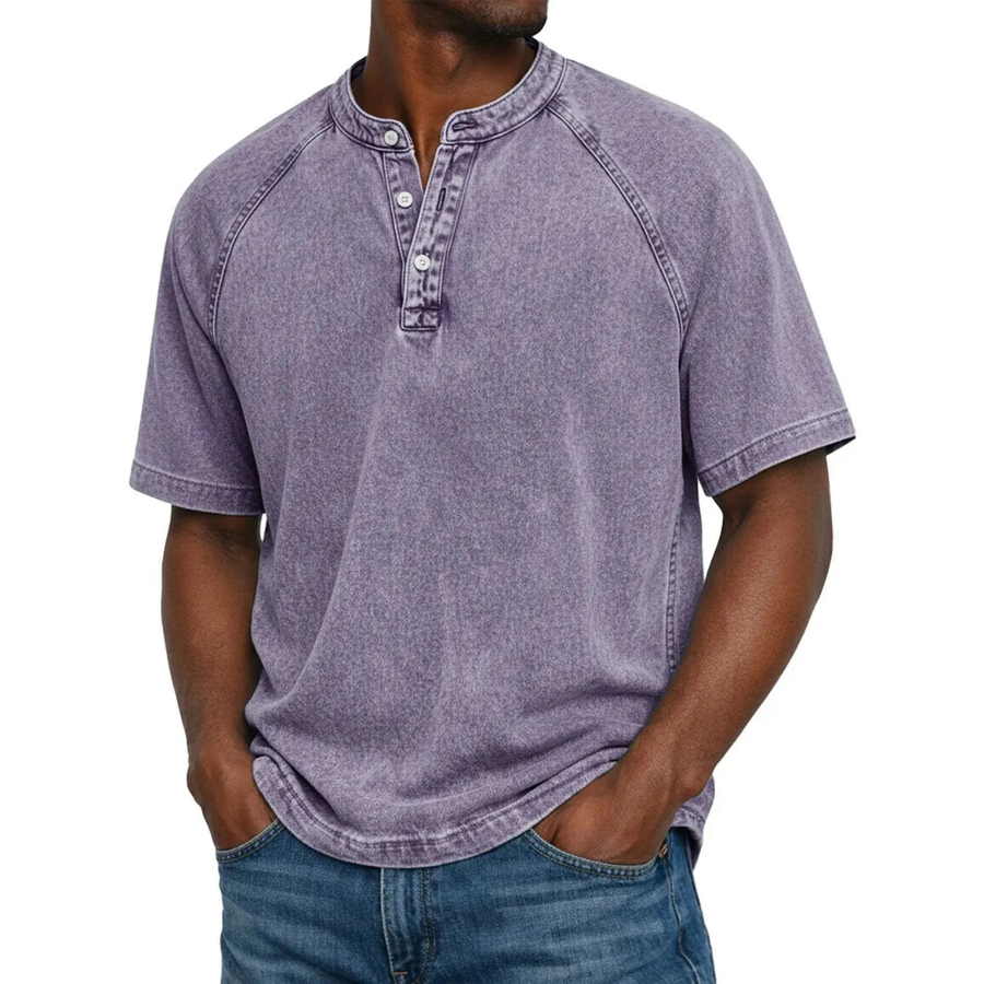 Vintage henley shirt Heren