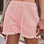 Korte broek met elastische taille Dames