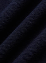 Poloshirt zonder knopen katoen heren – Marineblauw