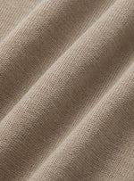 Poloshirt zonder knopen katoen heren – Taupe